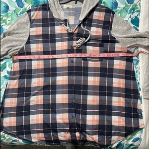 Plaid long sleeve top